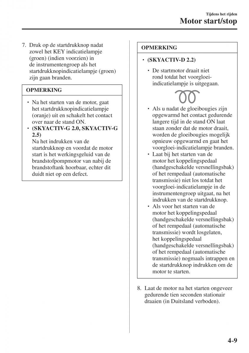 Mazda CX 5 II 2 Bilens instruktionsbog / page 197