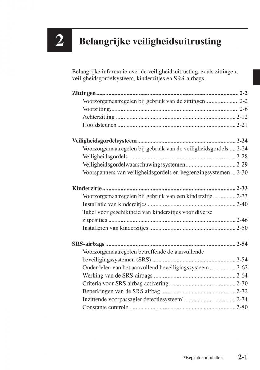 Mazda CX 5 II 2 Bilens instruktionsbog / page 21