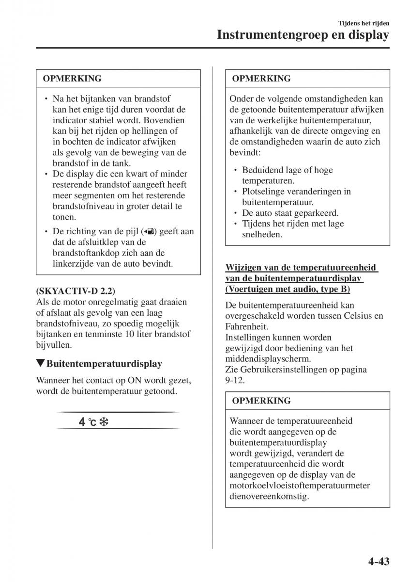 Mazda CX 5 II 2 Bilens instruktionsbog / page 231