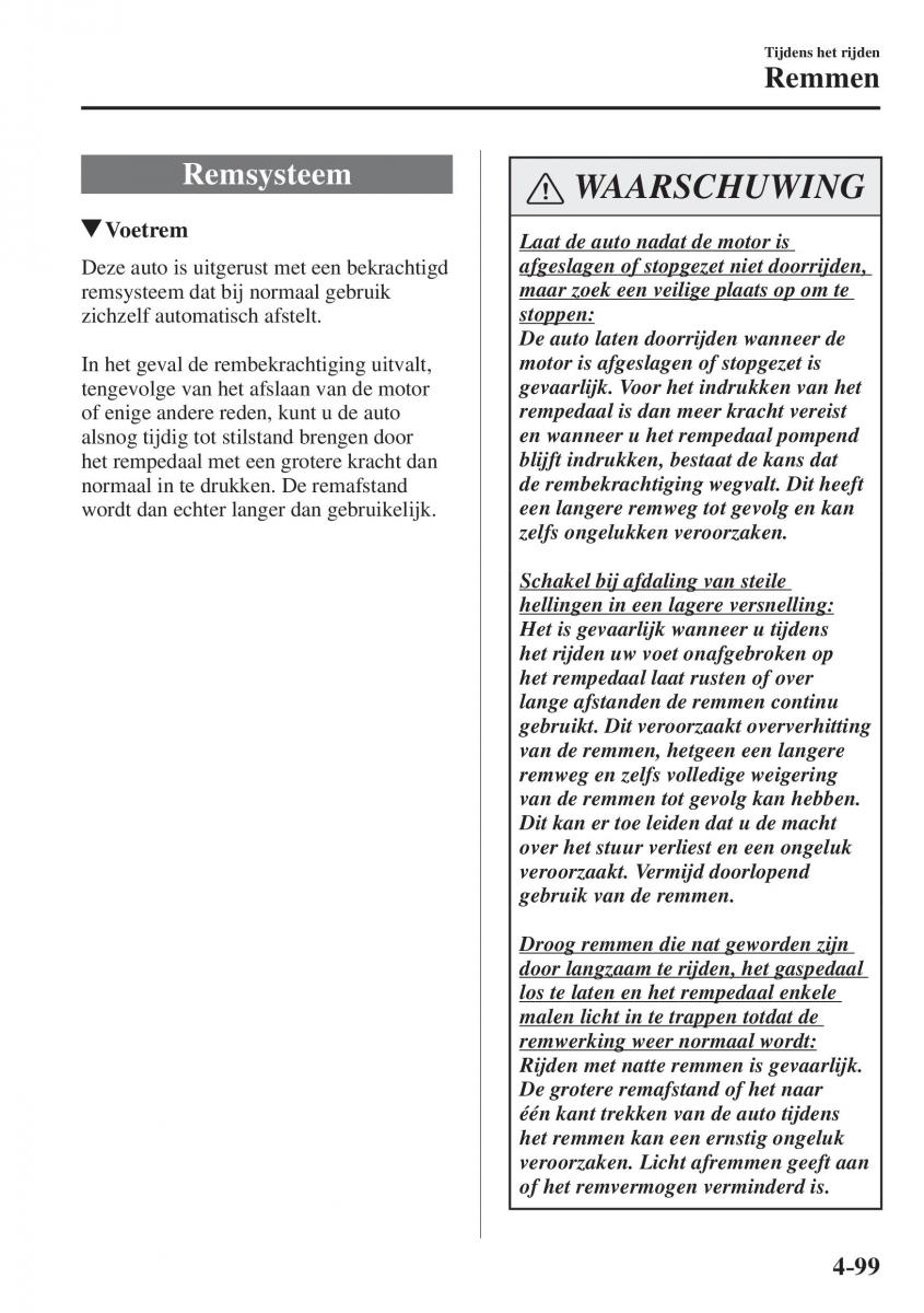 Mazda CX 5 II 2 Bilens instruktionsbog / page 287