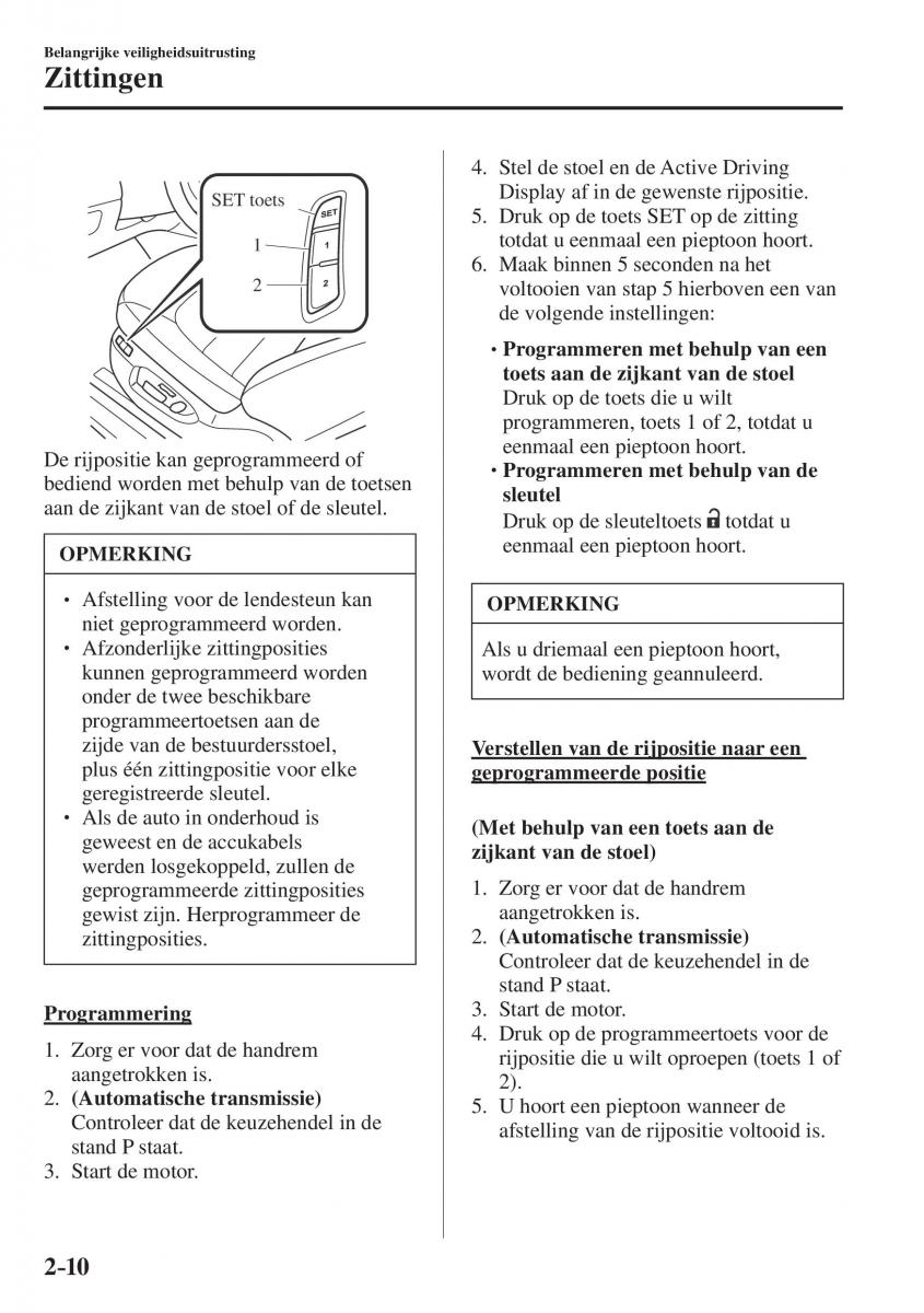 Mazda CX 5 II 2 Bilens instruktionsbog / page 30