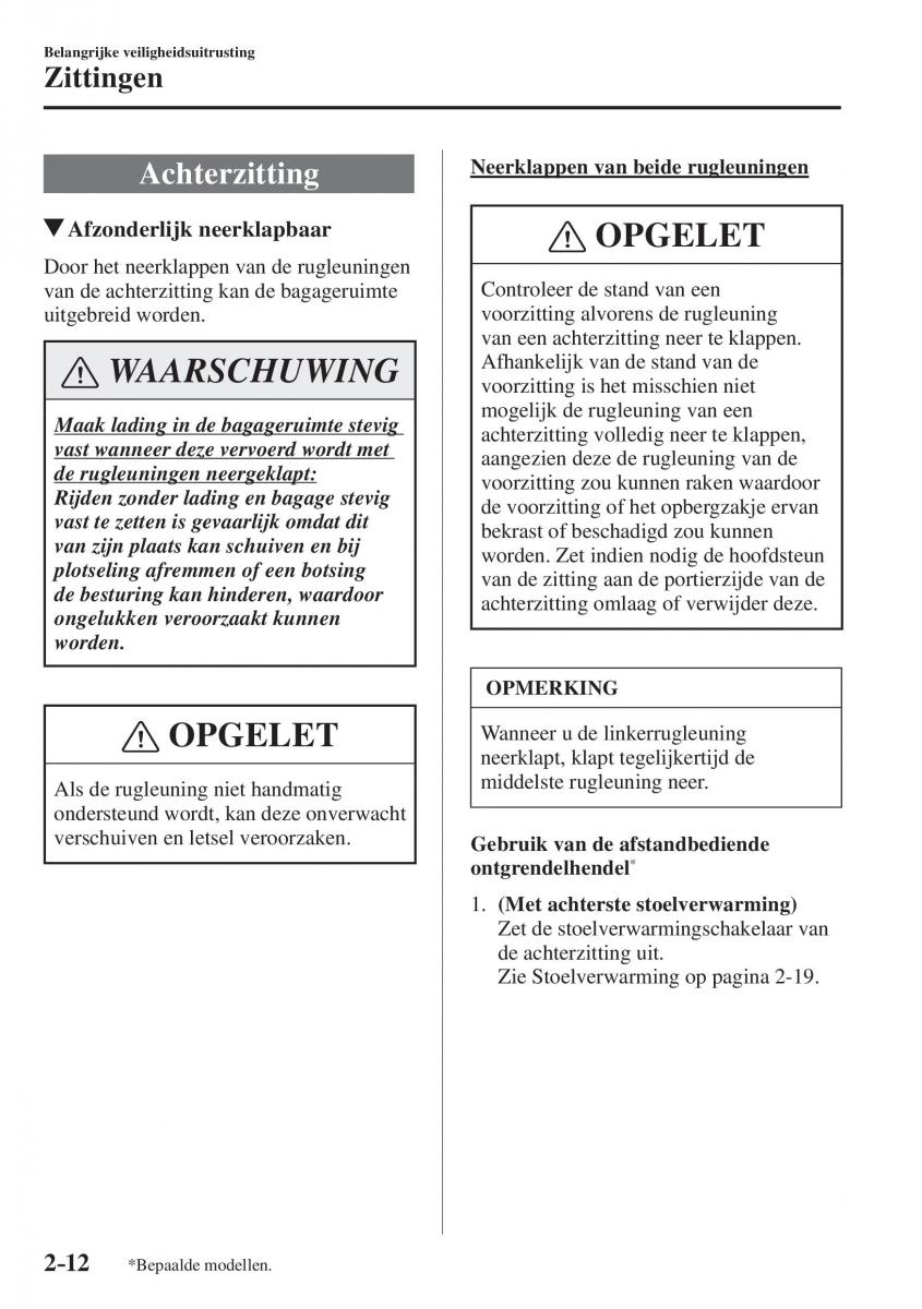 Mazda CX 5 II 2 Bilens instruktionsbog / page 32