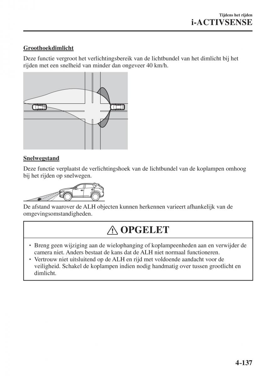 Mazda CX 5 II 2 Bilens instruktionsbog / page 325