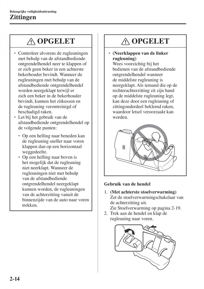 Mazda CX 5 II 2 Bilens instruktionsbog / page 34