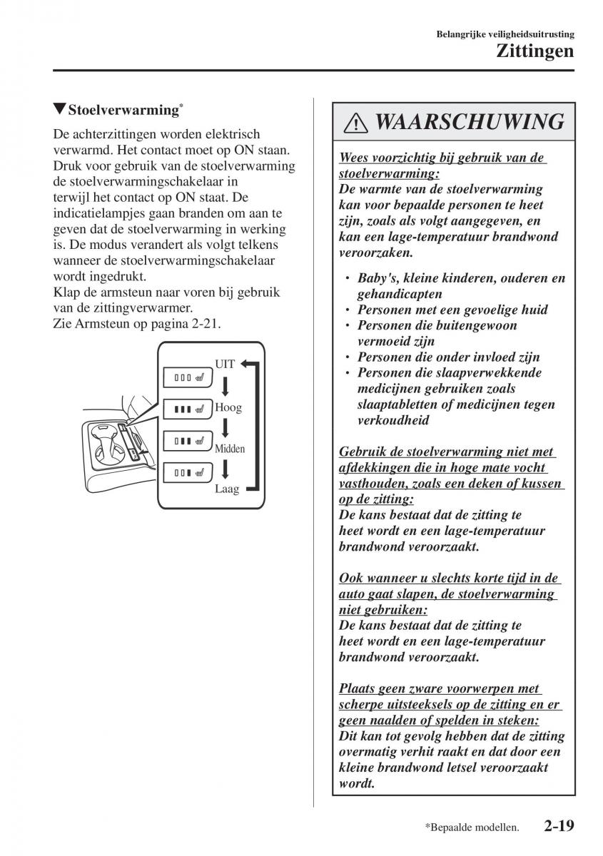 Mazda CX 5 II 2 Bilens instruktionsbog / page 39