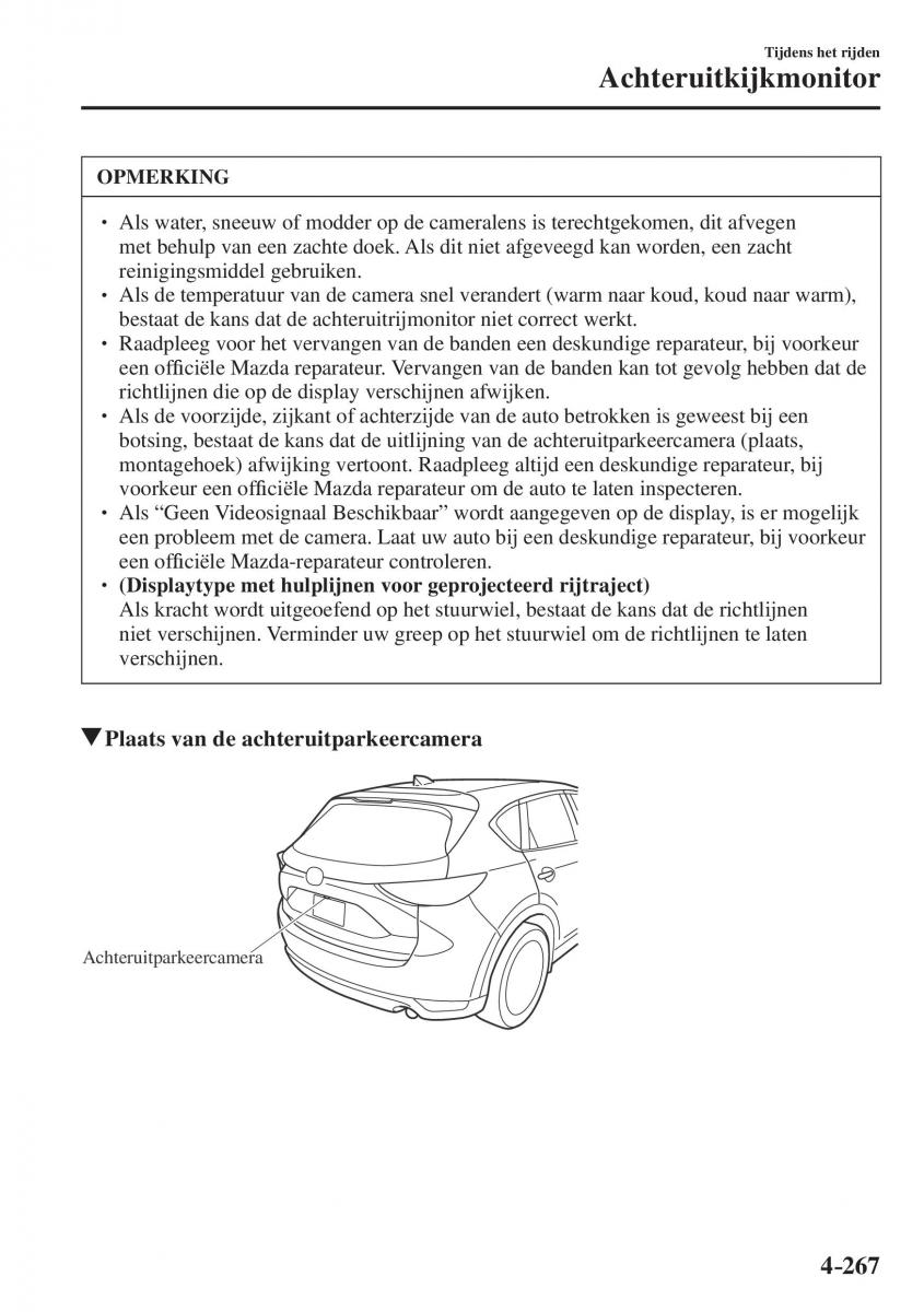 Mazda CX 5 II 2 Bilens instruktionsbog / page 455