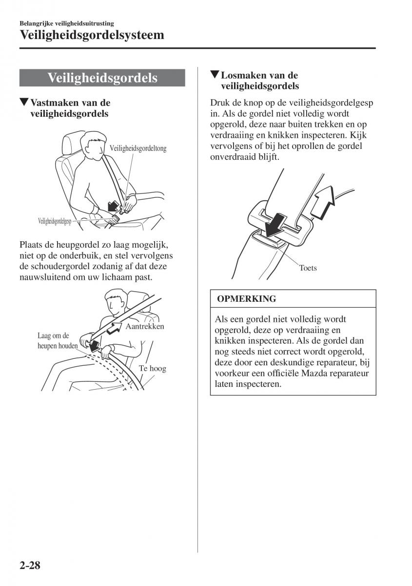 Mazda CX 5 II 2 Bilens instruktionsbog / page 48