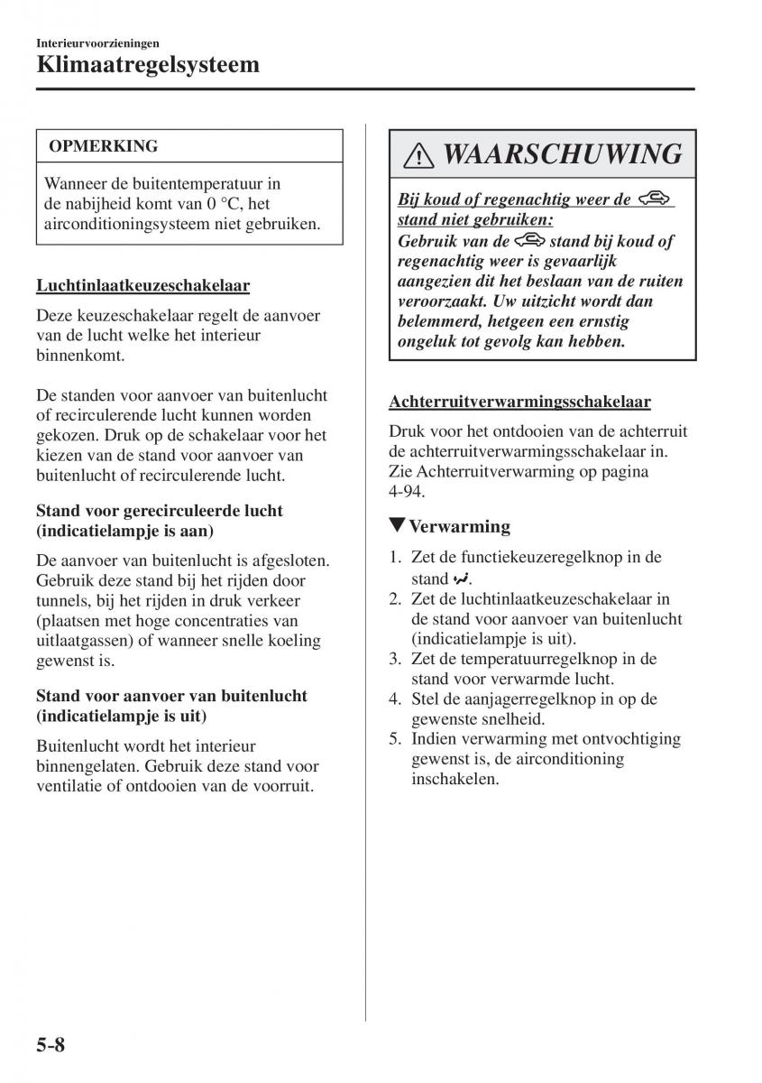 Mazda CX 5 II 2 Bilens instruktionsbog / page 484