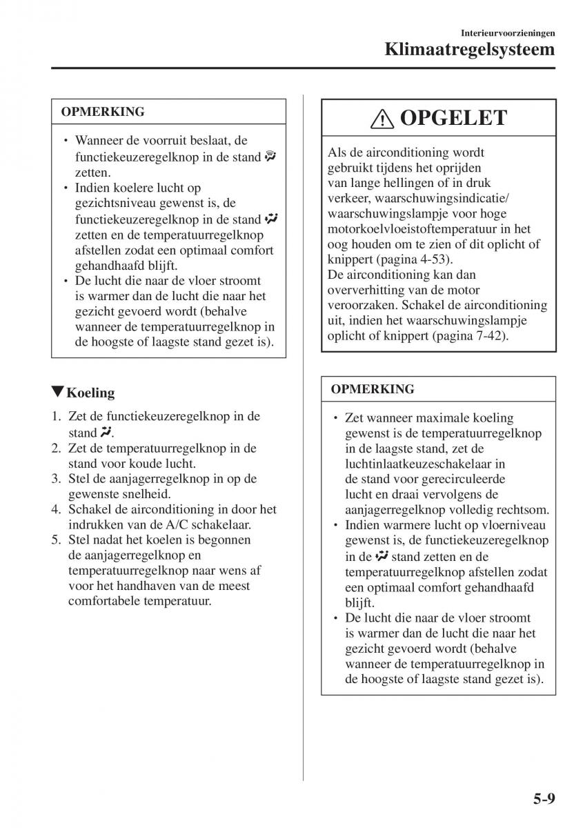 Mazda CX 5 II 2 Bilens instruktionsbog / page 485