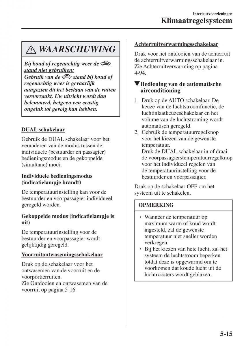 Mazda CX 5 II 2 Bilens instruktionsbog / page 491