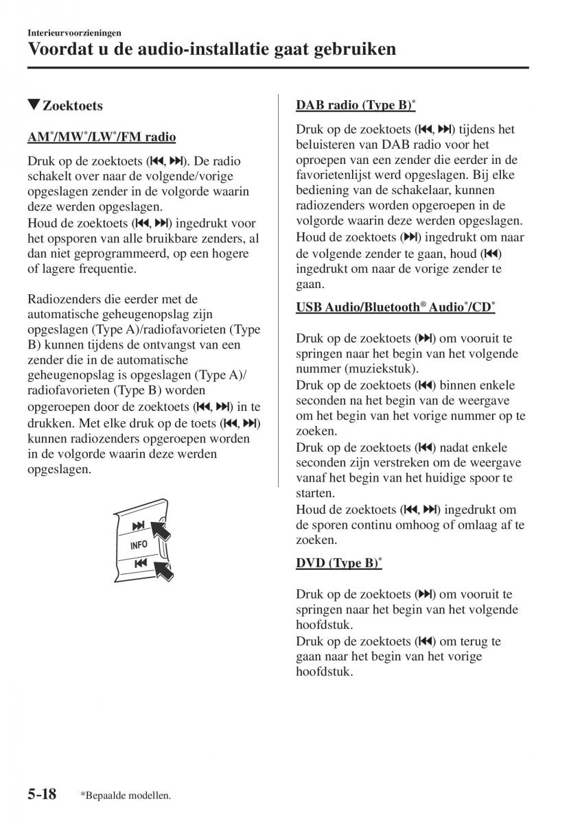 Mazda CX 5 II 2 Bilens instruktionsbog / page 494