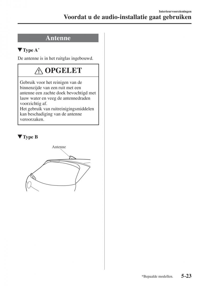 Mazda CX 5 II 2 Bilens instruktionsbog / page 499