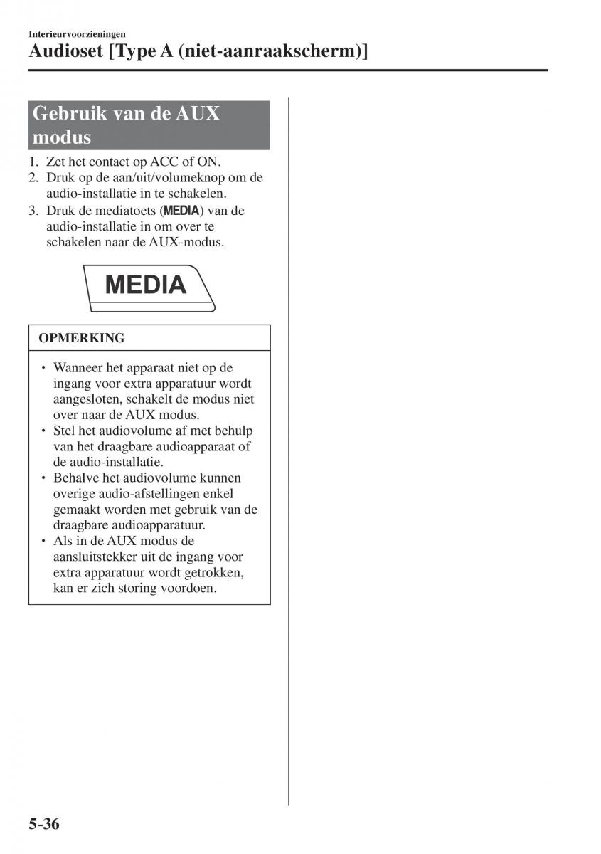 Mazda CX 5 II 2 Bilens instruktionsbog / page 512