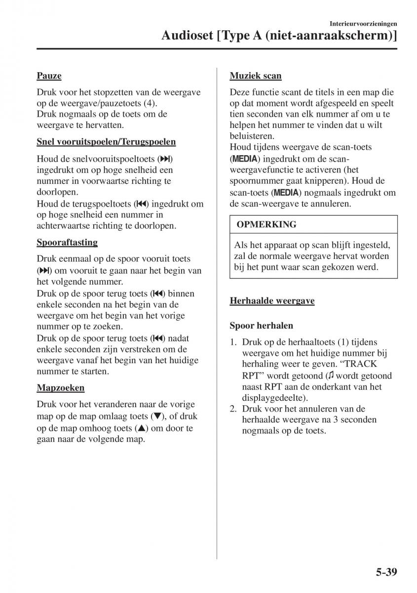 Mazda CX 5 II 2 Bilens instruktionsbog / page 515