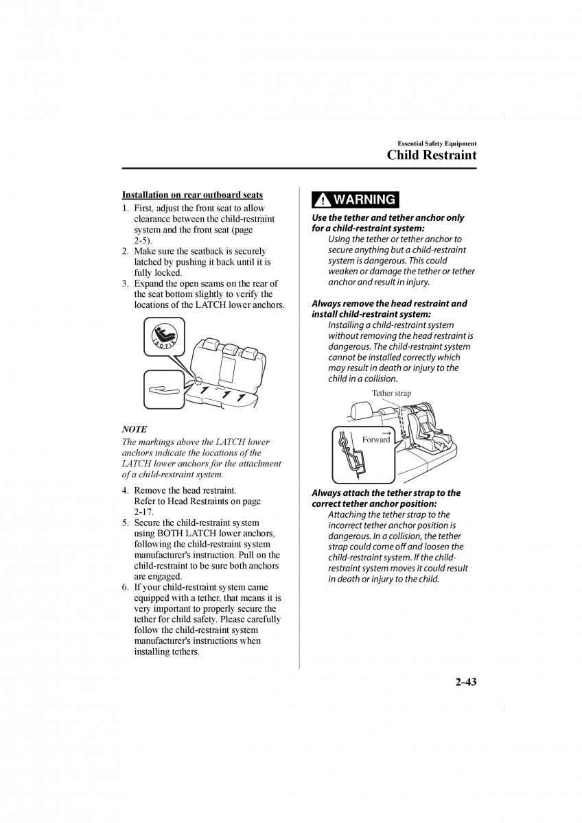 Mazda CX 5 II 2 owners manual / page 57