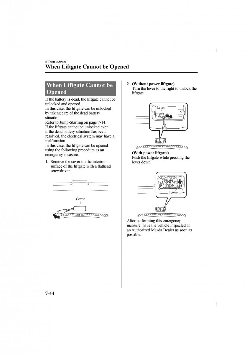 Mazda CX 5 II 2 owners manual / page 586