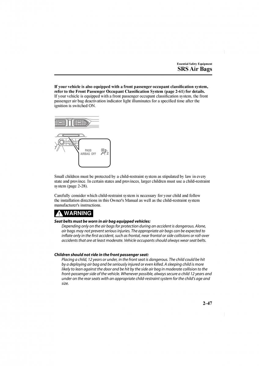 Mazda CX 5 II 2 owners manual / page 61