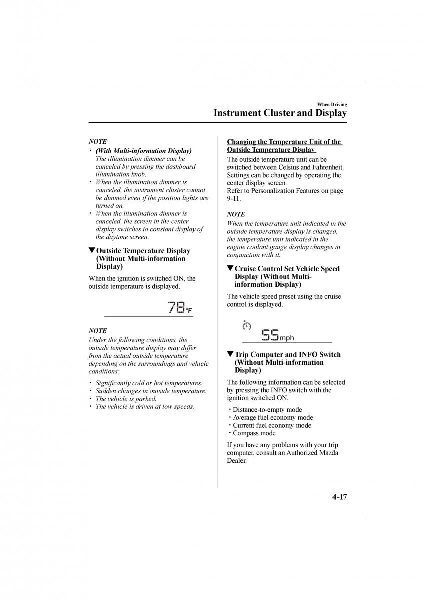 Mazda CX 5 II 2 owners manual / page 161