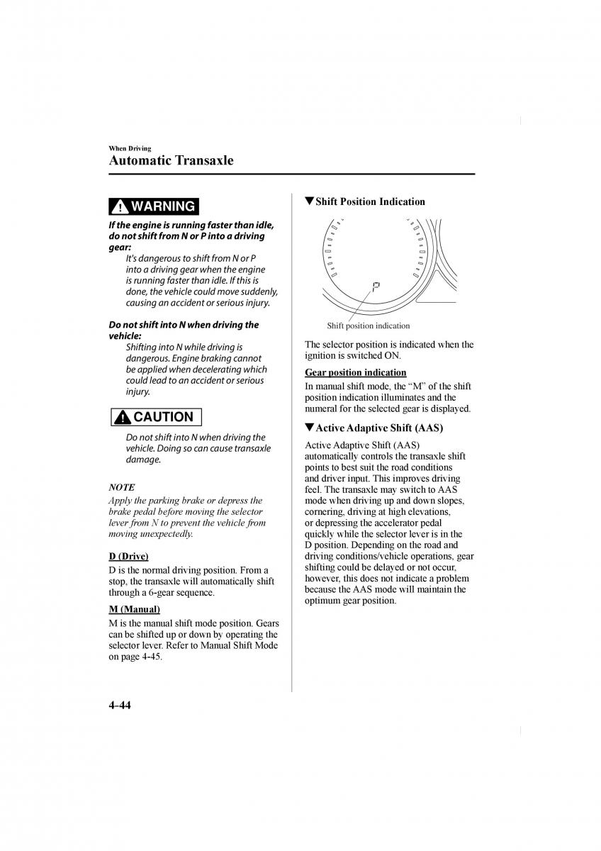 Mazda CX 5 II 2 owners manual / page 188