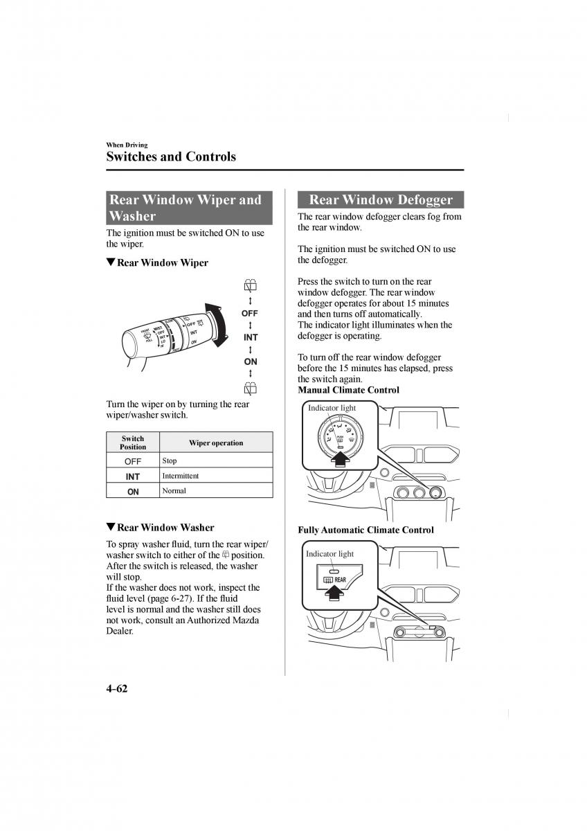 Mazda CX 5 II 2 owners manual / page 206