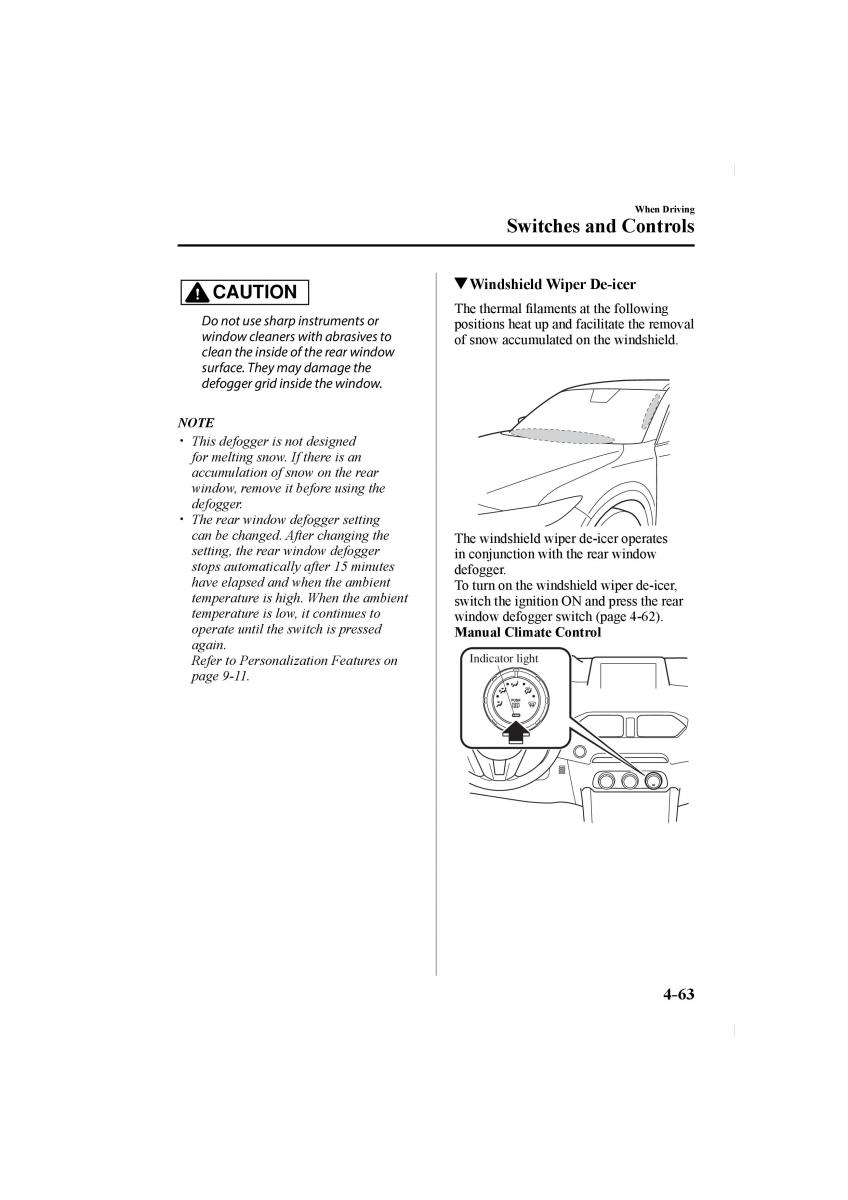 Mazda CX 5 II 2 owners manual / page 207