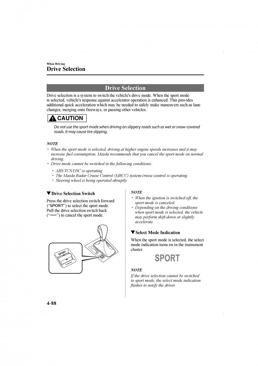 Mazda CX 5 II 2 owners manual / page 232