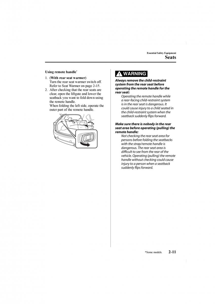 Mazda CX 5 II 2 owners manual / page 25