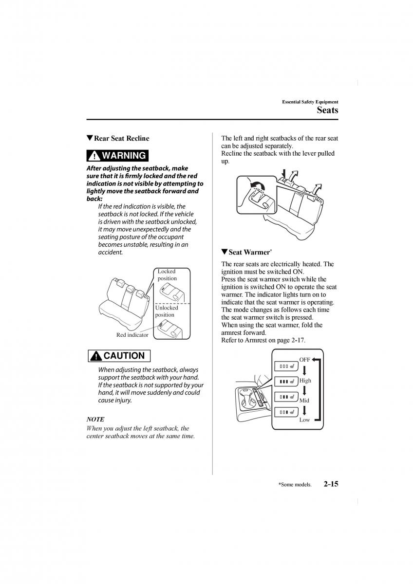 Mazda CX 5 II 2 owners manual / page 29