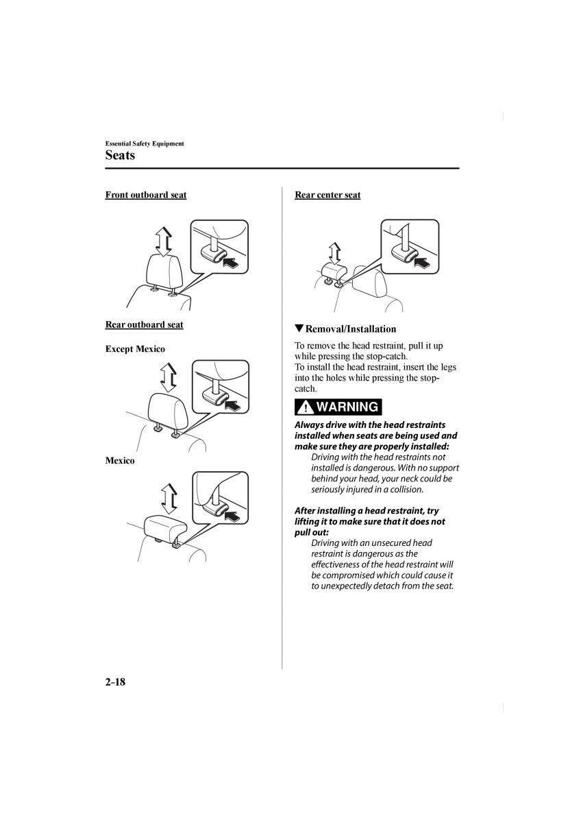 Mazda CX 5 II 2 owners manual / page 32