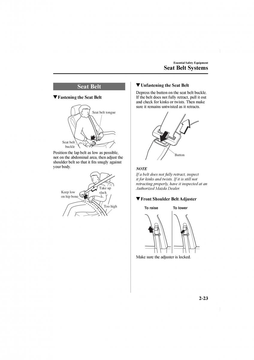 Mazda CX 5 II 2 owners manual / page 37