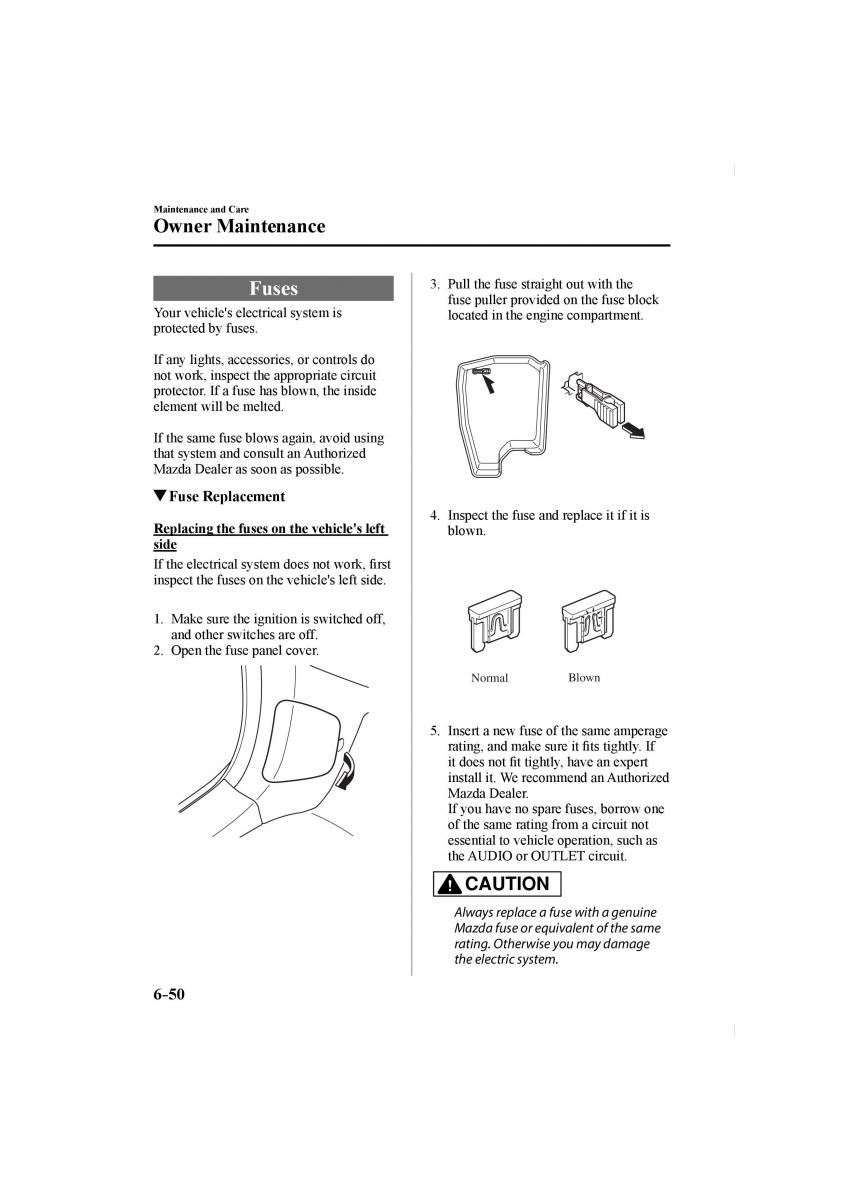 Mazda CX 5 II 2 owners manual / page 526