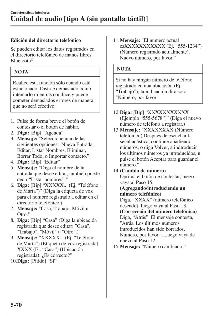 Mazda CX 5 II 2 manual del propietario / page 542