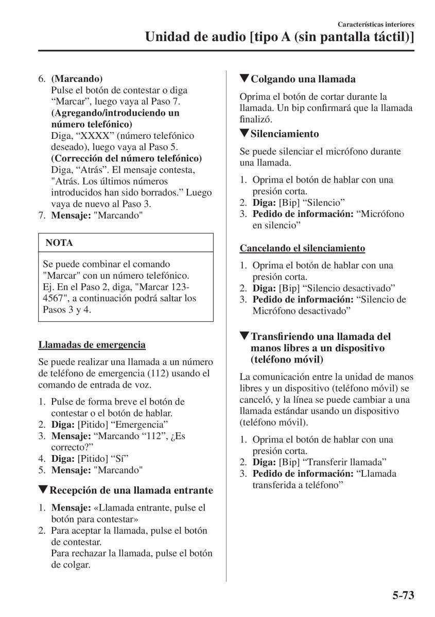 Mazda CX 5 II 2 manual del propietario / page 545