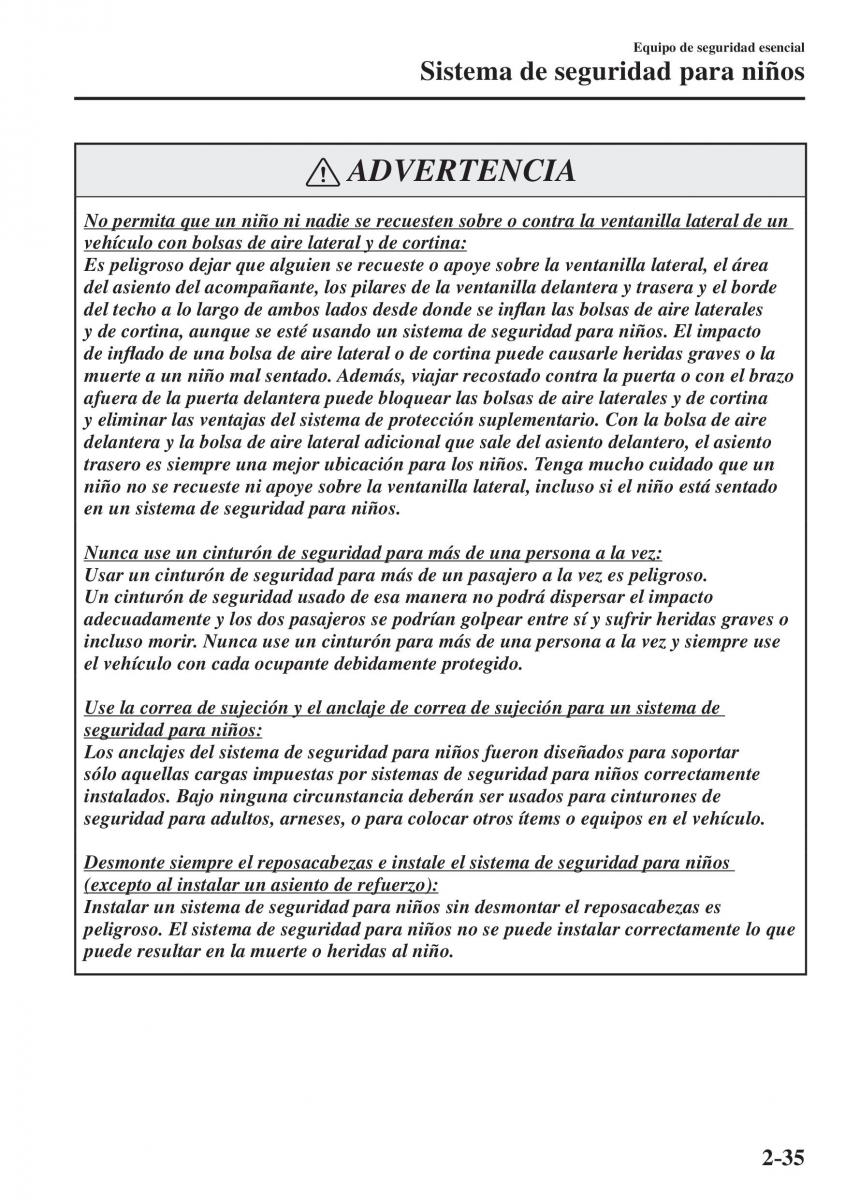 Mazda CX 5 II 2 manual del propietario / page 55