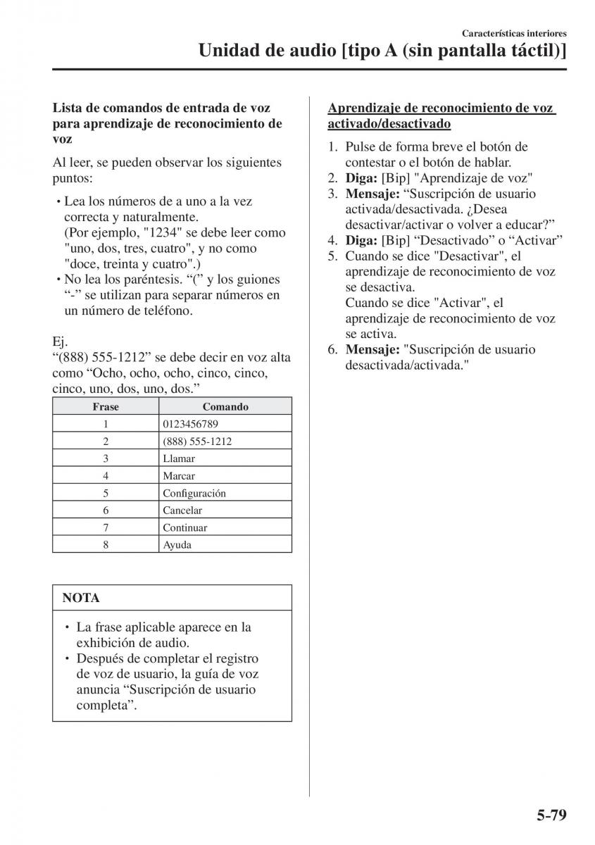 Mazda CX 5 II 2 manual del propietario / page 551