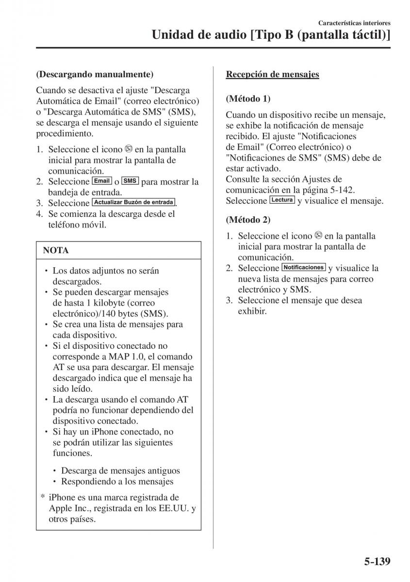 Mazda CX 5 II 2 manual del propietario / page 611