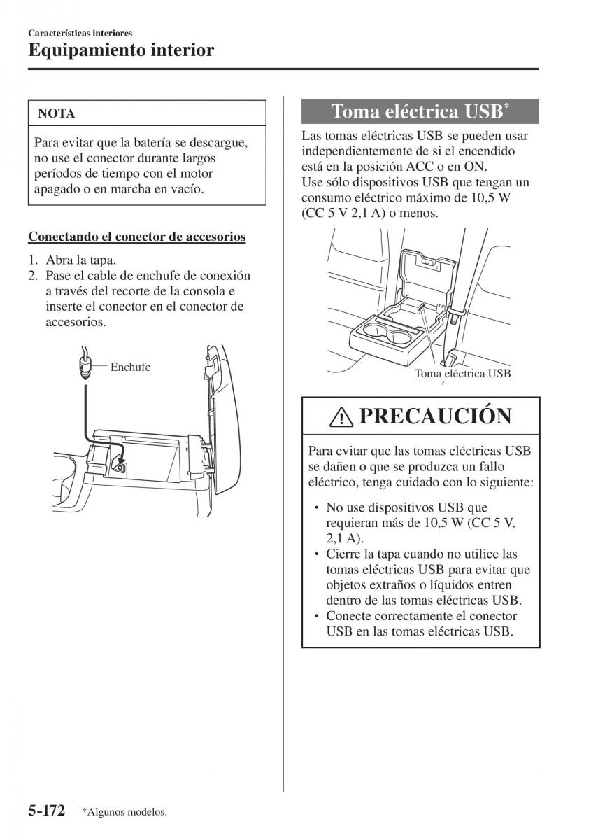 Mazda CX 5 II 2 manual del propietario / page 644