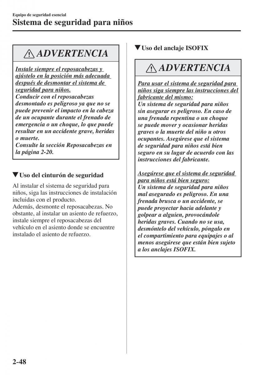 Mazda CX 5 II 2 manual del propietario / page 68