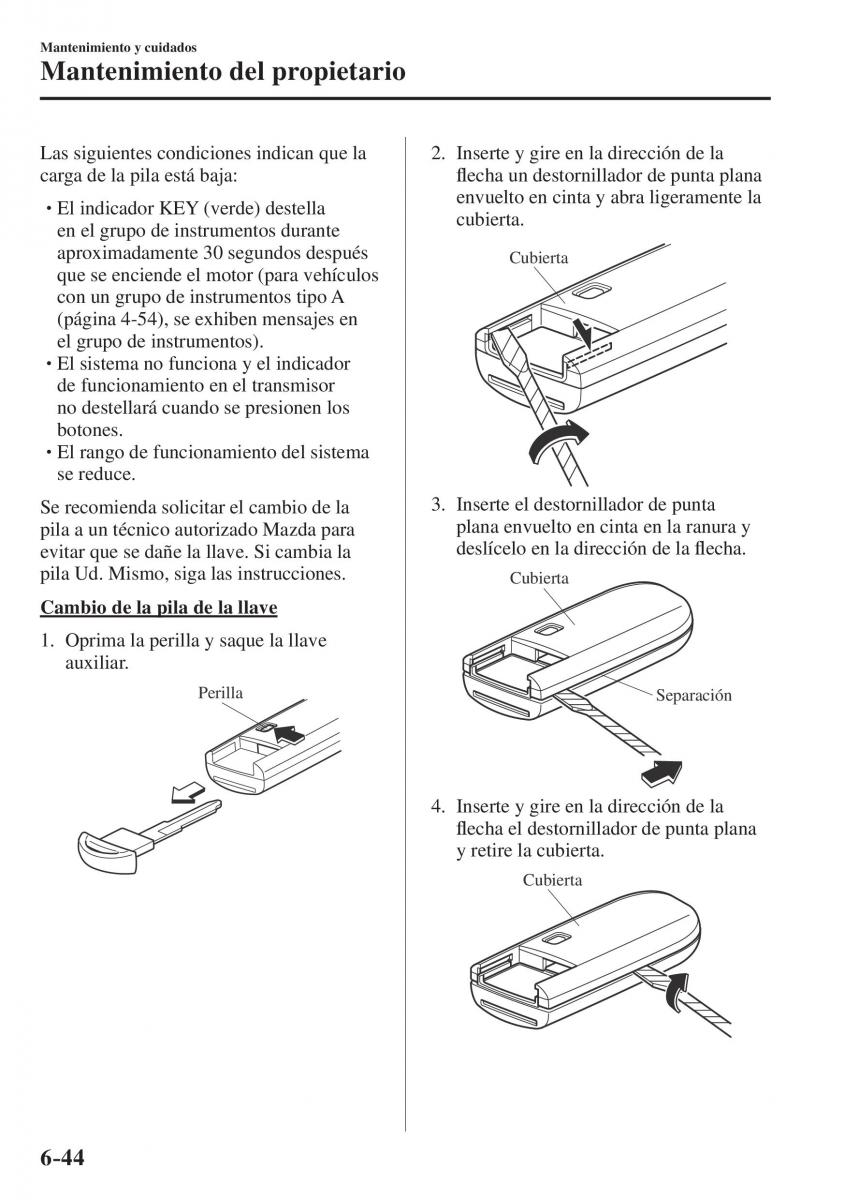 Mazda CX 5 II 2 manual del propietario / page 696