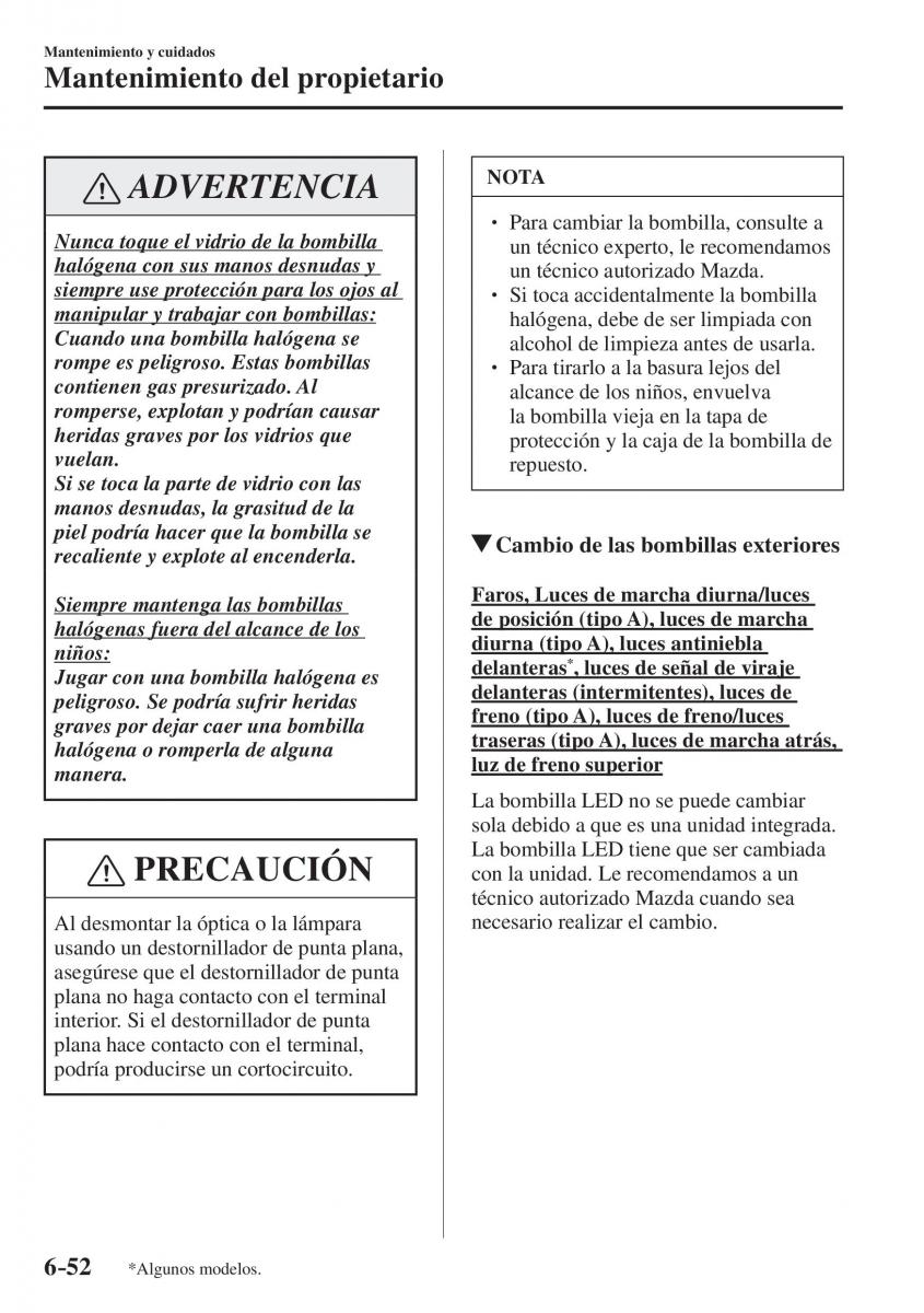 Mazda CX 5 II 2 manual del propietario / page 704