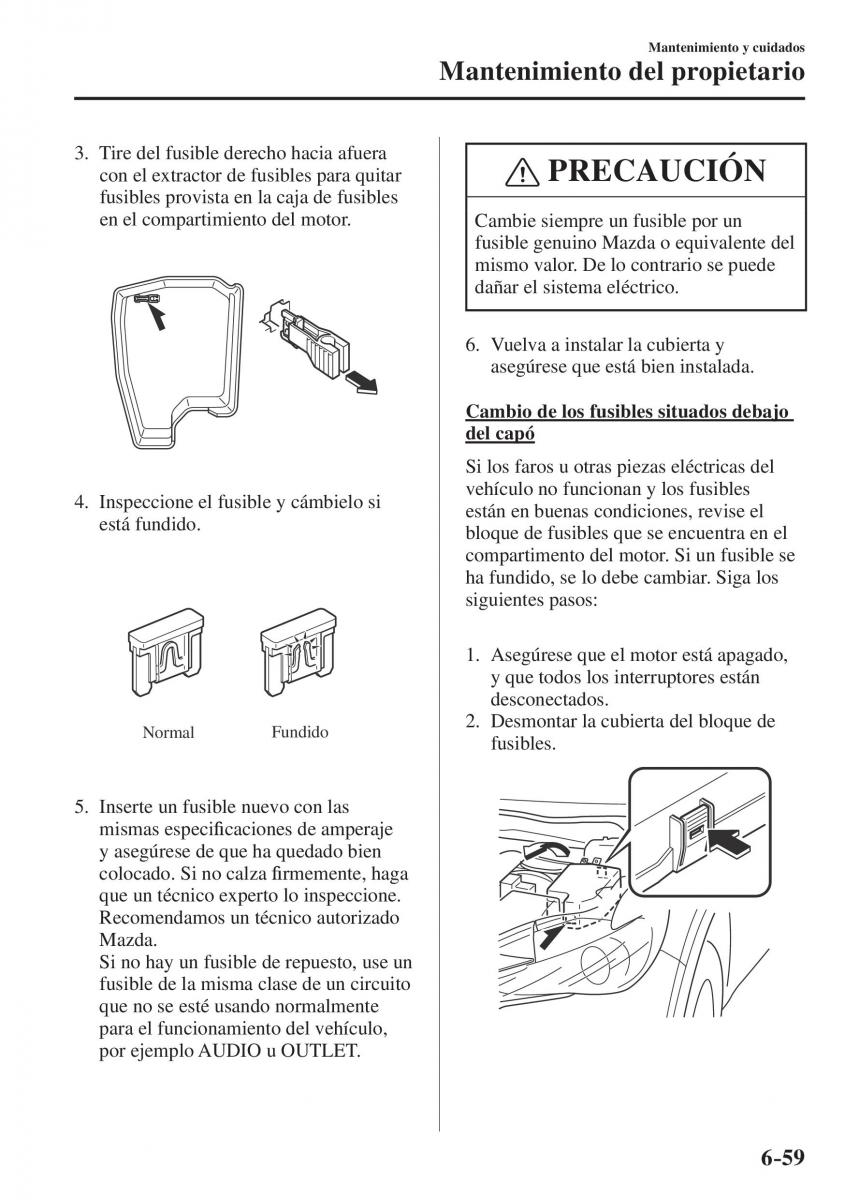 Mazda CX 5 II 2 manual del propietario / page 711