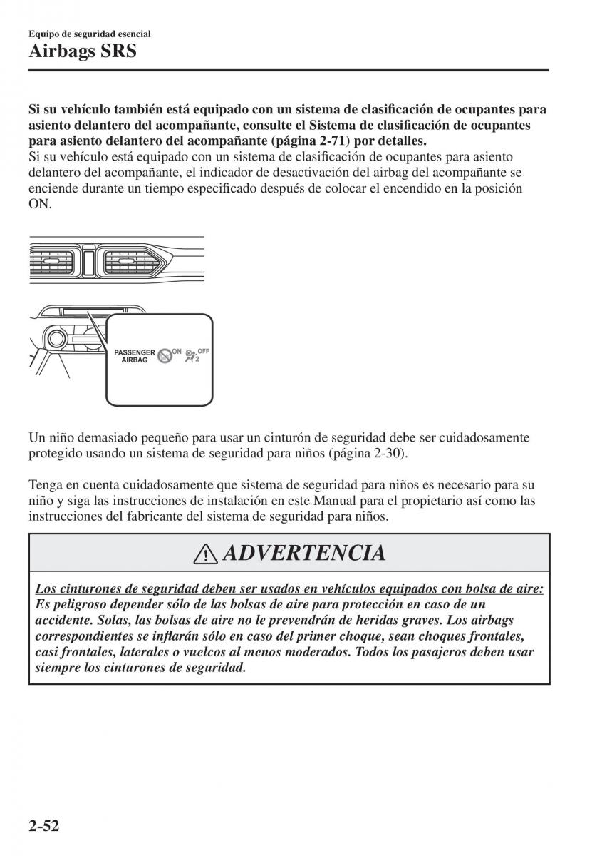 Mazda CX 5 II 2 manual del propietario / page 72