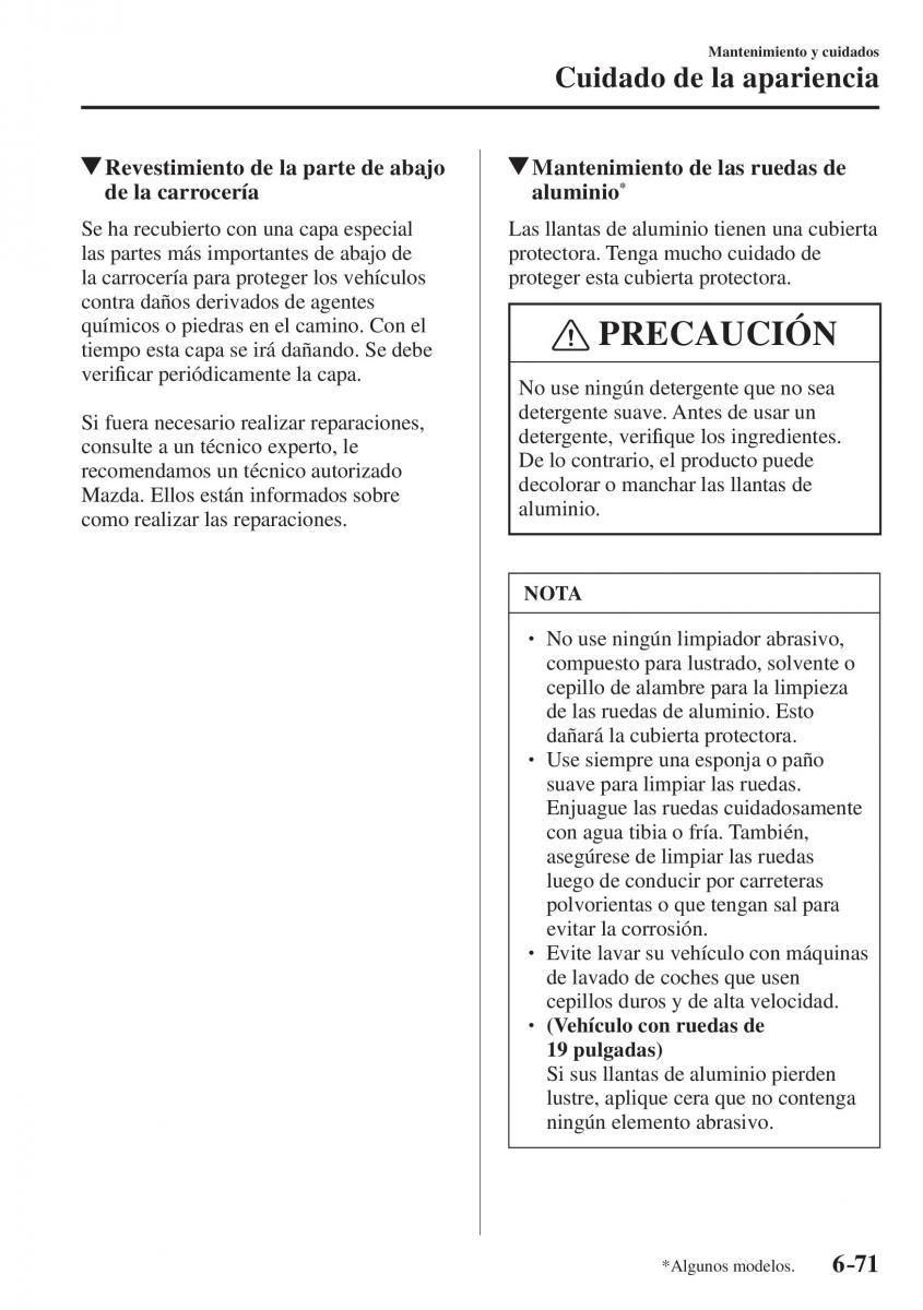 Mazda CX 5 II 2 manual del propietario / page 723