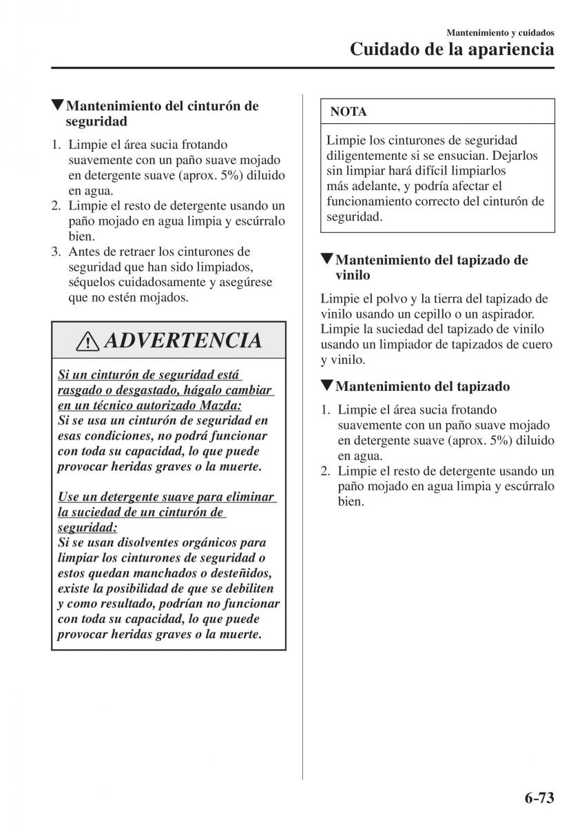 Mazda CX 5 II 2 manual del propietario / page 725