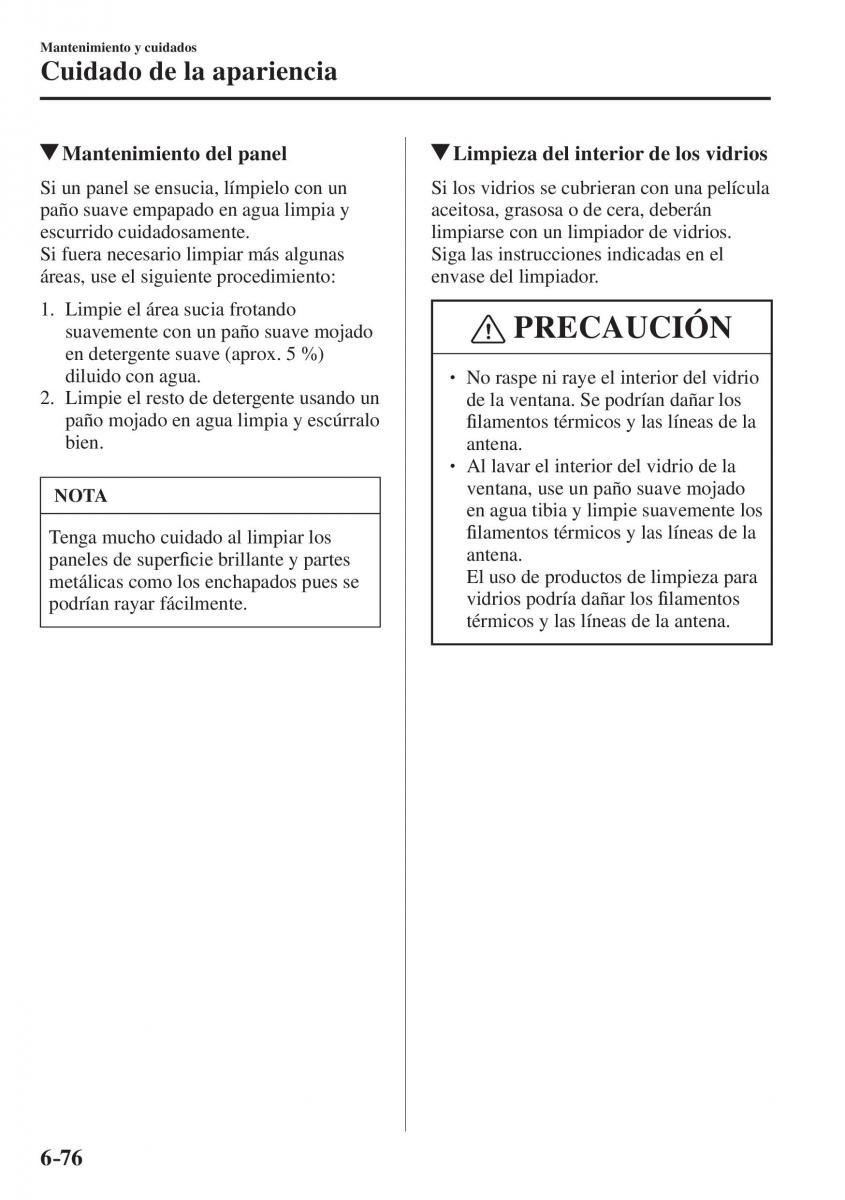 Mazda CX 5 II 2 manual del propietario / page 728