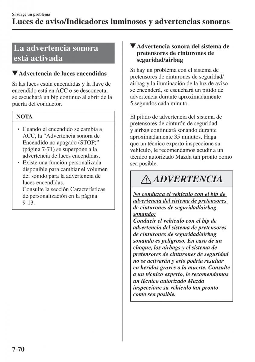 Mazda CX 5 II 2 manual del propietario / page 798