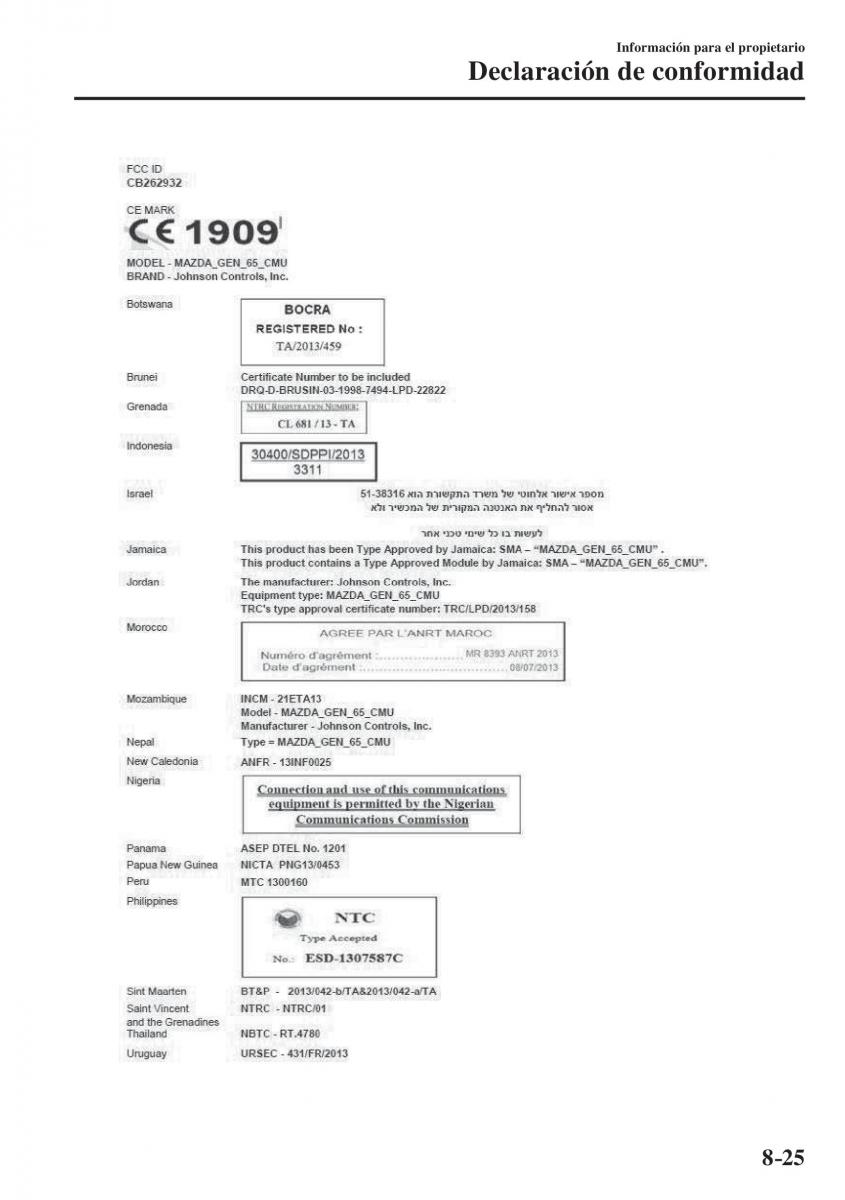 Mazda CX 5 II 2 manual del propietario / page 833