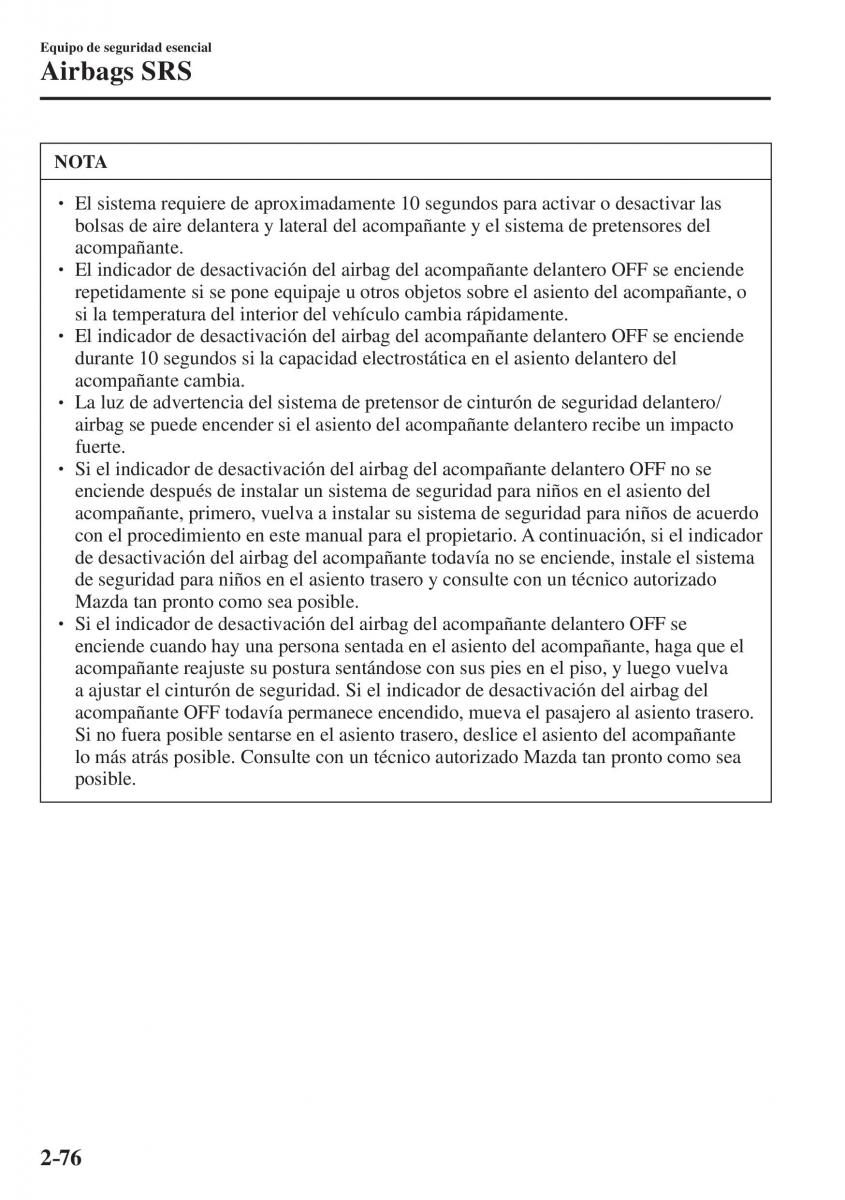 Mazda CX 5 II 2 manual del propietario / page 96