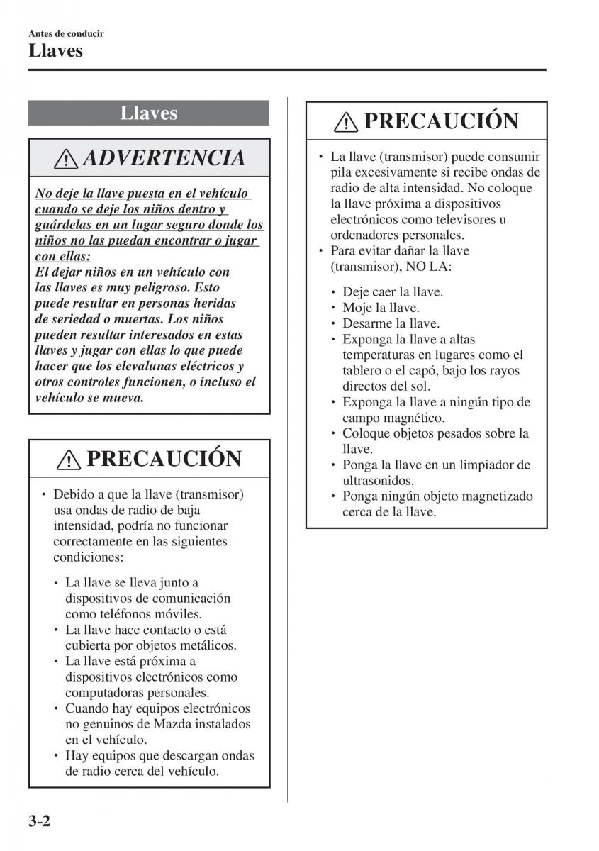 Mazda CX 5 II 2 manual del propietario / page 100