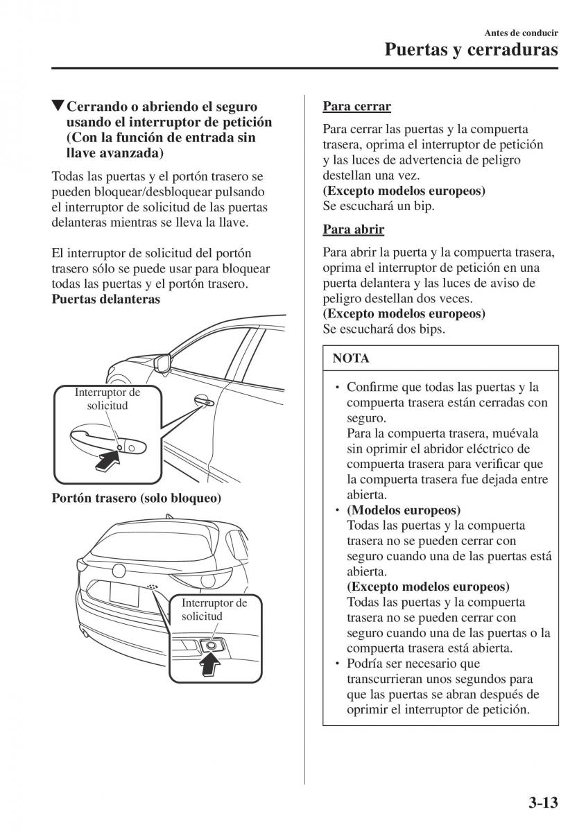 Mazda CX 5 II 2 manual del propietario / page 111